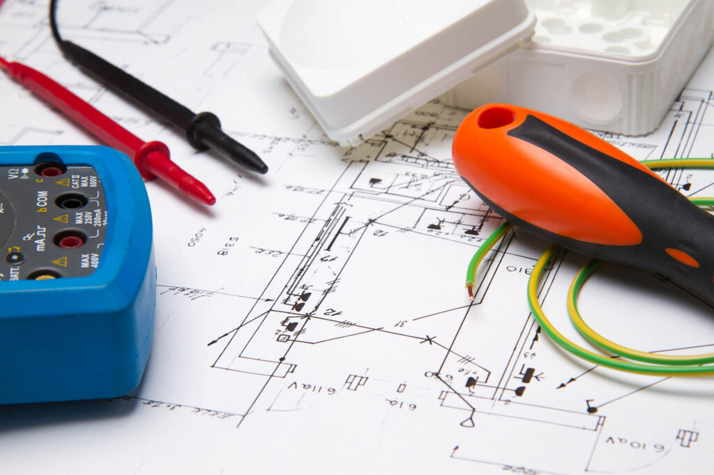 Electrician Tools on Blueprint